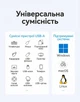 USB-хаб Vention 4 порти USB 3.0 з вимикачами, додаткове живлення USB-C 1 м Чорний (CHWBF) - зображення 9