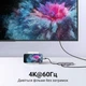 USB-хаб Ugreen CM511 6-в-1 USB-C HDMI 4K 60Hz 3xUSB 3.0 SD Micro SD 20 см Сірий (60383) - зображення 4