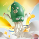 Интерактивная развивающая игрушка для детей Dancing Squid Танцующий кальмар осьминог с аккумулятором Зеленая - изображение 4