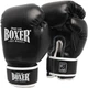 Перчатки боксерские Boxer 8 oz кожвинил 0.6 мм Черные (2024-03BLK) - изображение 1