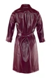 Жіноча сукня сафарі з еко-шкіри LadyLike 40 Бордовий (ll2142280068344) - зображення 4
