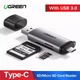 Кардрідер USB 3.0 Ugreen CM185 Type-C OTG / SD / TF / MicroSD Grey (50706) - зображення 1