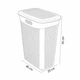Кошик для білизни з кришкою і ручками, пластиковий 43 л, Білий (007-WHITE) - зображення 10