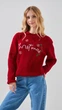 Светр з принтом для дівчинки Erceylan LN25204 Christmas 152 см Червоний shop (2000999324536) - зображення 1