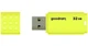 Флеш накопичувач USB 64Gb Goodram UME2, Yellow, USB 2.0 (UME2-0640Y0R11) - зображення 3