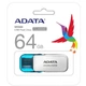 Флеш накопитель USB 64Gb ADATA UV240, White/Blue, USB 2.0 (AUV240-64G-RWH) - изображение 3