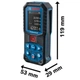 Далекомір лазерний GLM50-22 Bosch 0601072S00 - изображение 3