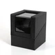 Шкатулка для подзавода часов Виндер тайммувер Watch Winder (Черный с черным 1) - изображение 2