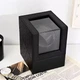 Шкатулка для подзавода часов Виндер тайммувер Watch Winder эко-кожа под страуса (Черный) - изображение 7