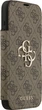 Чохол-книжка Guess Book 4G Metal Logo для Apple iPhone 17 Pro Max Brown (GUBKP17X4GMGBR) - зображення 3