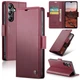 Чехол-книжка CaseMe из нубука для Samsung A05s Бордовый - изображение 9