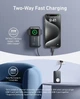 Портативний акумулятор з бездротовою зарядкою Anker MagGo Power Bank 10000mAh 35W Power Bank for Apple Watch - Black Stone (A1657011) - зображення 6