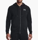 Кофта мужская Under Armour Essential Fleece Fz Hood-Blk Black MD Чорний 1373881-001 - изображение 1