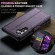 Чехол-книжка CaseMe из нубука для Samsung A05s Фиолетовый - изображение 9