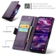 Чехол-книжка CaseMe из нубука для Samsung A05s Фиолетовый - изображение 6