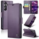 Чехол-книжка CaseMe из нубука для Samsung A05s Фиолетовый - изображение 2