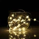 Гирлянда роса со звездочками на батарейках и USB, 2 м, 20 LED, Теплый белый - изображение 7