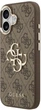 Etui Guess 4G Big 4G Classic Logo do Apple iPhone 17 Brown and Gold (3666339521912) - obraz 2