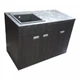 Пластикова тумба з покриттям HPl 5057Bute_4513velur з кам'яною мийкою Adamant 120 см - изображение 7