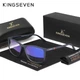 Окуляри комп'ютерні Blue Blocker 45% для чоловіків і жінок KINGSEVEN 7365 Matte Blue 45 - зображення 1