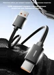 Кабель HASEE USB-A to USB-C 120W 6A 2 метра Super Flash Charge Black - изображение 2