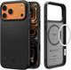 Панель Spigen Enzo Aramid "T" MagSafe Case для Apple iPhone 17 Pro Max Black (ACS09906) - зображення 1