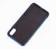 Чехол стеклянный Glass case для IPhone Xs max (13) Shiny Blue ярко синий - изображение 3