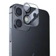 Защитное стекло на камеру для iPhone 12 прозрачное с ободком - изображение 1
