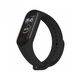 Ремешок силиконовый Silicone для Xiaomi Mi Band 2 (01) Black черный - изображение 1