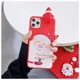 Чохол Силіконовий Новорічний для iPhone X/Xs Merry Christmas (02) Санта - зображення 2