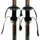 Лыжи беговые подростковые в комплекте с палками Zelart 0881-140B Grey-Red-Neon Green - изображение 2