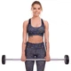 Штанга 15кг с фиксированным весом прямая полиуретановая Zelart Barbell 2689-15 длина 104см - изображение 6
