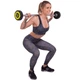 Штанга 15кг с фиксированным весом прямая полиуретановая Zelart Barbell 2689-15 длина 104см - изображение 8