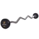 Штанга 5кг с фиксированным весом изогнутая обрезиненная Zelart Rubber Coated Barbell 2687-5 длина 95см - изображение 1
