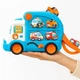 Іграшковий автобус-сортер Wtoys 66648 — музичний мандрівник з українським озвучуванням, підсвічуванням і машинками - зображення 2