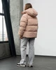 Женский пуховик цвет бежевый размер L-xl-xxl sane-v32 - изображение 4