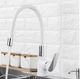Белый Смеситель для кухни с гибким изливом Frap F4453-03 - изображение 2