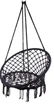 Садова гойдалка KIK LUARO гніздо лелеки зі спинкою та подушкою Чорна KX7630_1 (5903039728356) - зображення 2