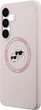 Etui plecki Karl Lagerfeld Silicone Karl&Choupette Heads MagSafe do Samsung Galaxy S25 FE Pink (KLHMS25FESKCHTCK) - obraz 2