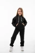 Детский спортивный утепленный костюм Kindamor Warm Autumn Black для девочки, флис 134 см черный - изображение 1