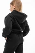 Детский спортивный утепленный костюм Kindamor Warm Autumn Black для девочки, флис 134 см черный - изображение 11