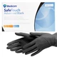 Нітрилові рукавички Medicom, щільність 3.5 г. - SafeTouch Advanced Black - Чорні (100 шт) XS (5-6) - изображение 1