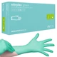 Нітрилові рукавички Nitrylex, щільність 3.5 г. - PF Green - Бірюзові (100 шт) S (6-7) - изображение 1