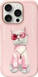 Etui plecki Nimmy Glasses Cool Cat do Apple iPhone 16 Pro Max Pink (6971080319358) - obraz 1