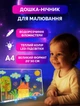 LED Дошка для малювання світлом набір для творчості різнокольоровий дитячий нічник DIY + фломастери 7шт в комплекті - зображення 5