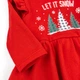 Боди-платье для девочки let it snow двунитка с начесом Dexter`s 80 см красный - изображение 3