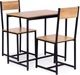 Zestaw mebli ModernHome by Multistore stół do jadalni 80 x 50 cm, 2 krzesła (CZCY805077T OAK) - obraz 1