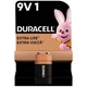 Батарейка Duracell 9V щелочная 1шт. в упаковке (5000394066267 / 81483681) - изображение 1