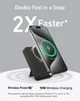 Портативный аккумулятор с беспроводной зарядкой Anker MagGo Power Bank 10000mAh 15W Qi2 Black (A1654011) - изображение 2