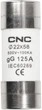 Bezpiecznik CNC 500 V gG 125 A 22x58 mm (NV822492) - obraz 1